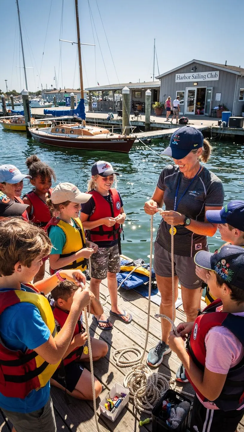 Vitorlás hajó verseny alatt, a kék vízen, szél fújja a vitorlákat.