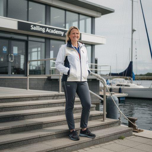 Vitorlás jacht a kikötőben, a napfényben ragyogva.